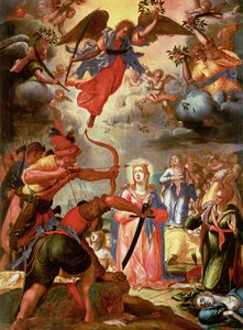 Le Martyre de Sainte Ursule, début du XVIIe siècle - or Wit, Peter Witte
